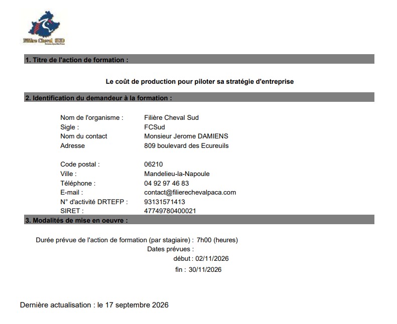 Formation : Le coût de production pour piloter sa stratégie d'entreprise